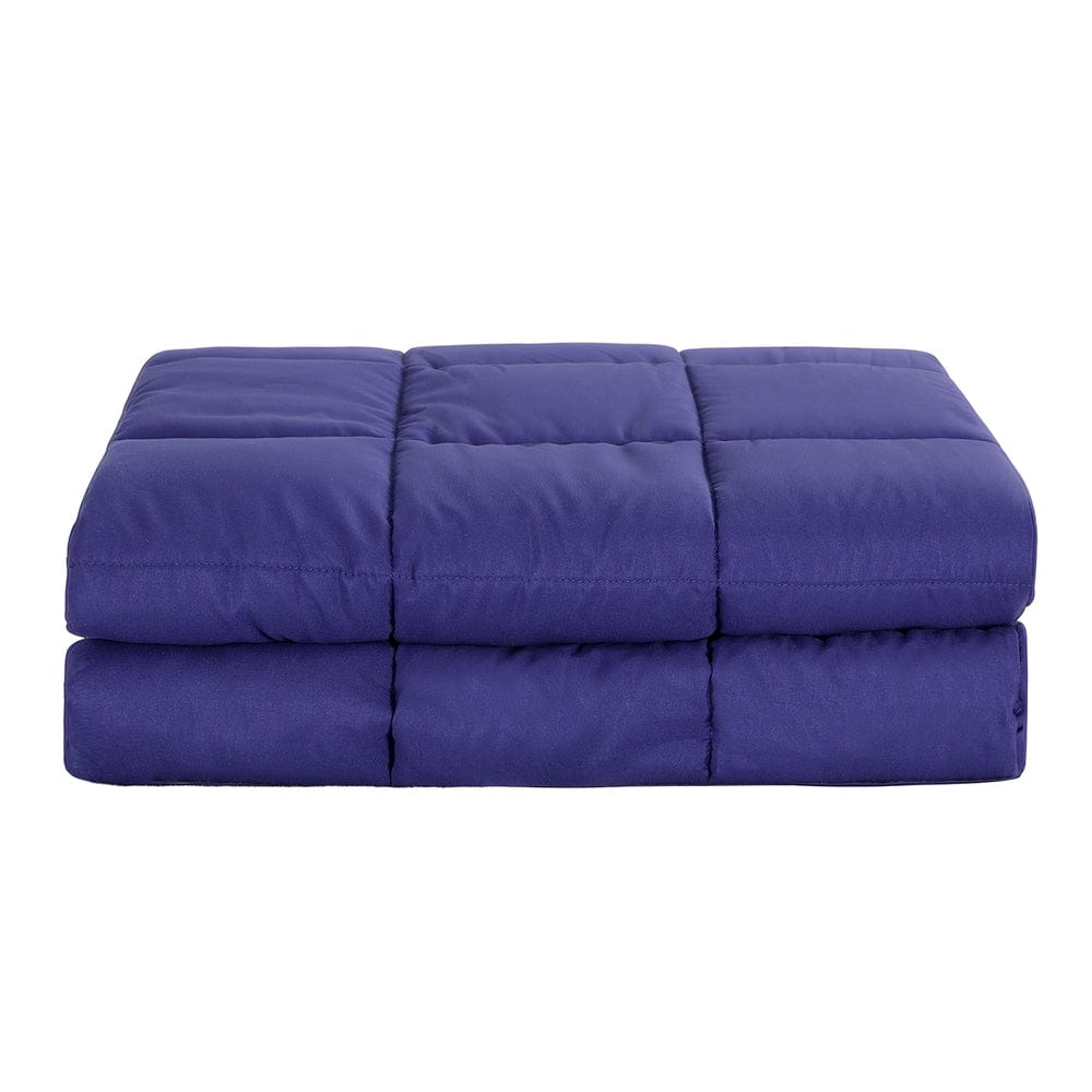 Giselle Bedding Weighted Blanket 11KG Kids Adults Heavy Gravity Relax Calm Blue - SportZone.co.nz