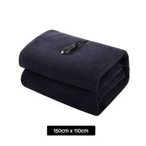 Giselle Electric Heated Blanket Car Truck Throw Rug Travel Camping 12V DC Aut - SportZone.co.nz