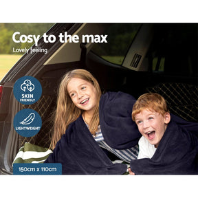 Giselle Electric Heated Blanket Car Truck Throw Rug Travel Camping 12V DC Aut - SportZone.co.nz