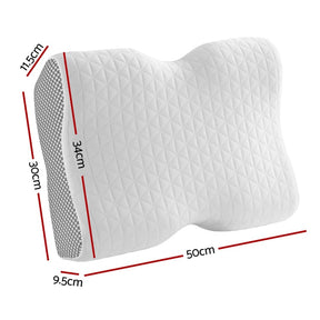 Giselle Memory Foam Pillow Contour Neck - SportZone.co.nz