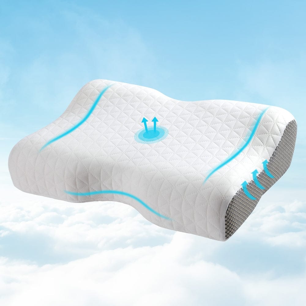 Giselle Memory Foam Pillow Contour Neck - SportZone.co.nz