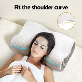 Giselle Memory Foam Pillow Contour Neck - SportZone.co.nz