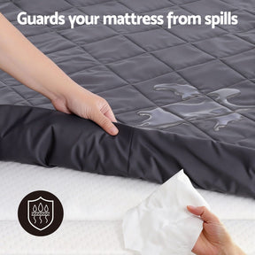 Giselle Water - Resistant Mattress Protector Microfiber 35cm 360° Fit Single - SportZone.co.nz
