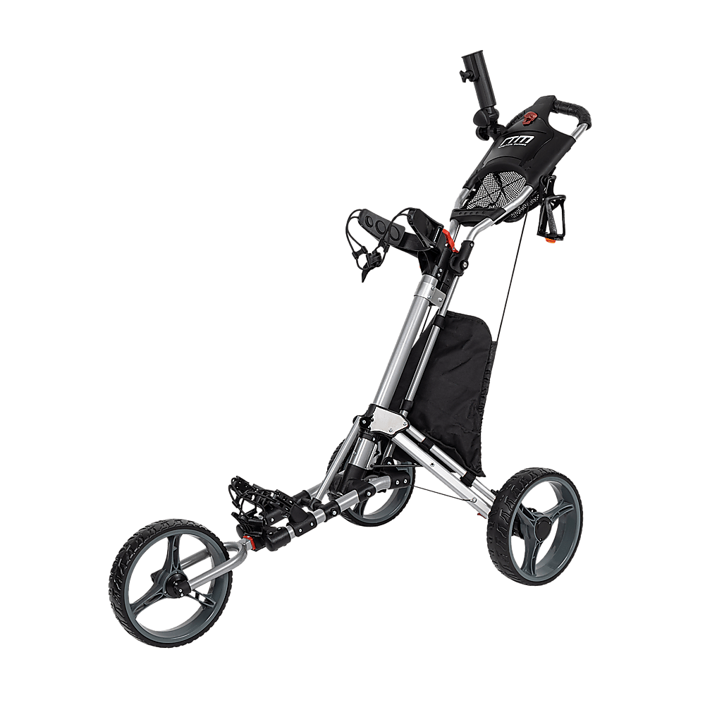 Golf Club Buggy Trolley Cart Compact Foldable 3 Wheel - SportZone.co.nz