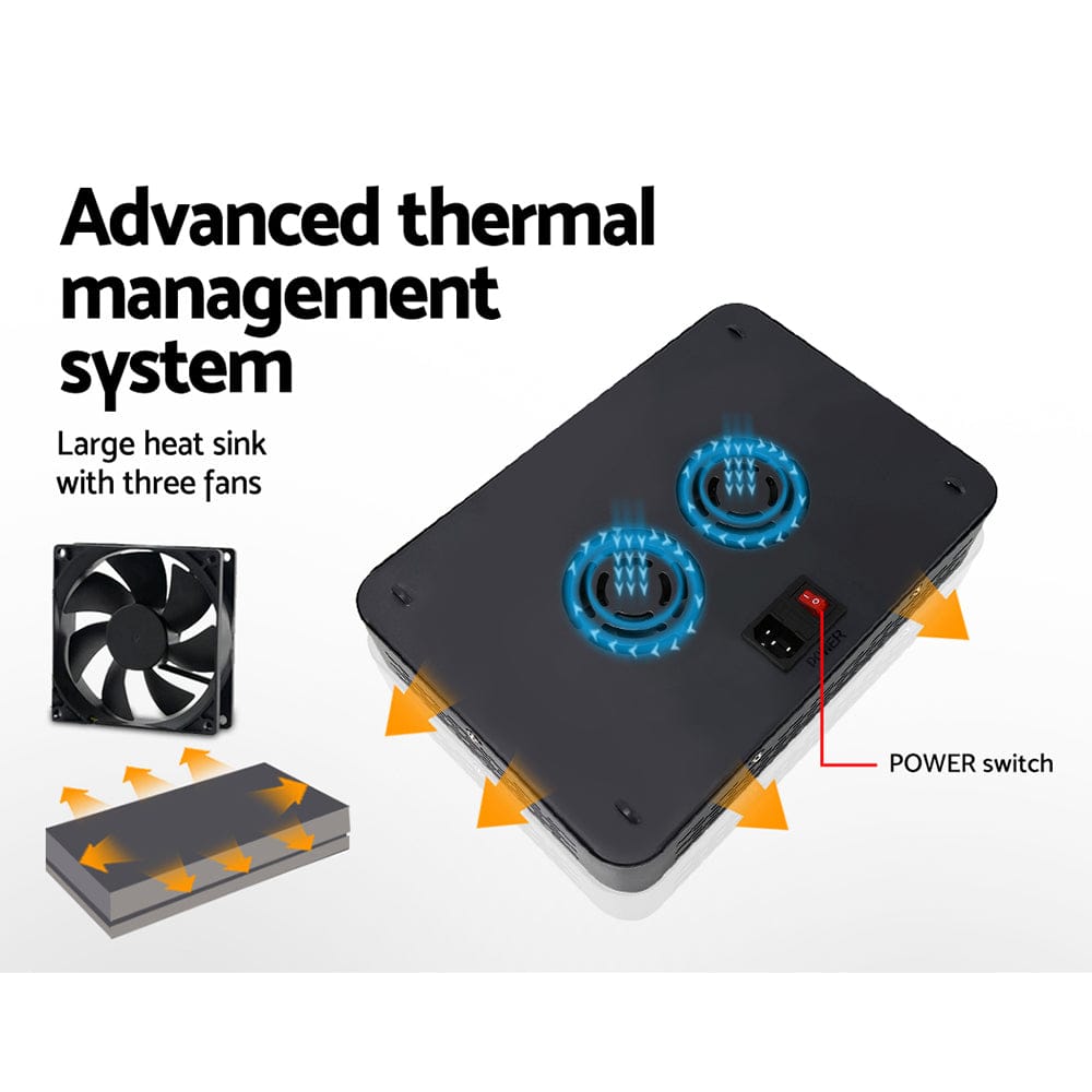 Green Fingers 600W Grow Light LED Full Spectrum Indoor Plant All Stage Growth - SportZone.co.nz