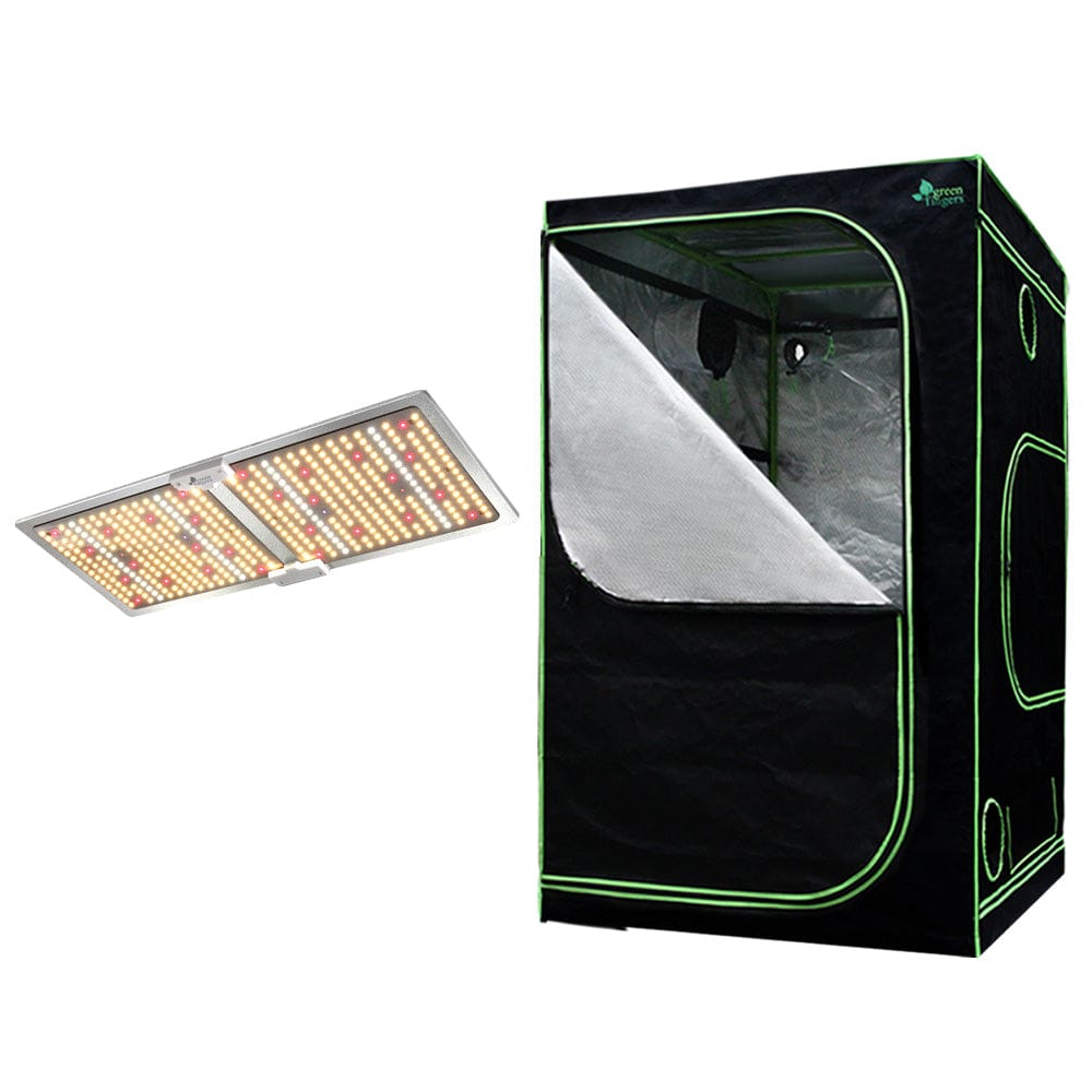 Green Fingers Grow Tent Light Kit 100x100x200CM 2200W LED Full Spectrum - SportZone.co.nz