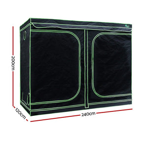 Green Fingers Grow Tent Light Kit 240x120x200CM 2000W LED 6" Vent Fan,Green Fingers Grow Tent Light Kit LED 2000W Full Spectrum 6" Vent 240x120x200CM - SportZone.co.nz