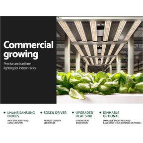 Green Fingers Max 4800W Grow Light LED Full Spectrum Indoor Plant All Stage Growth - SportZone.co.nz