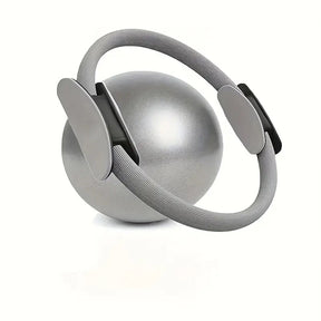 Grey Professional Pilates Ring & Yoga Ball Set - Multipurpose Home Fitness Equipment for Whole - Body Core Training & Pelvic Floor Strengthening - SportZone.co.nz