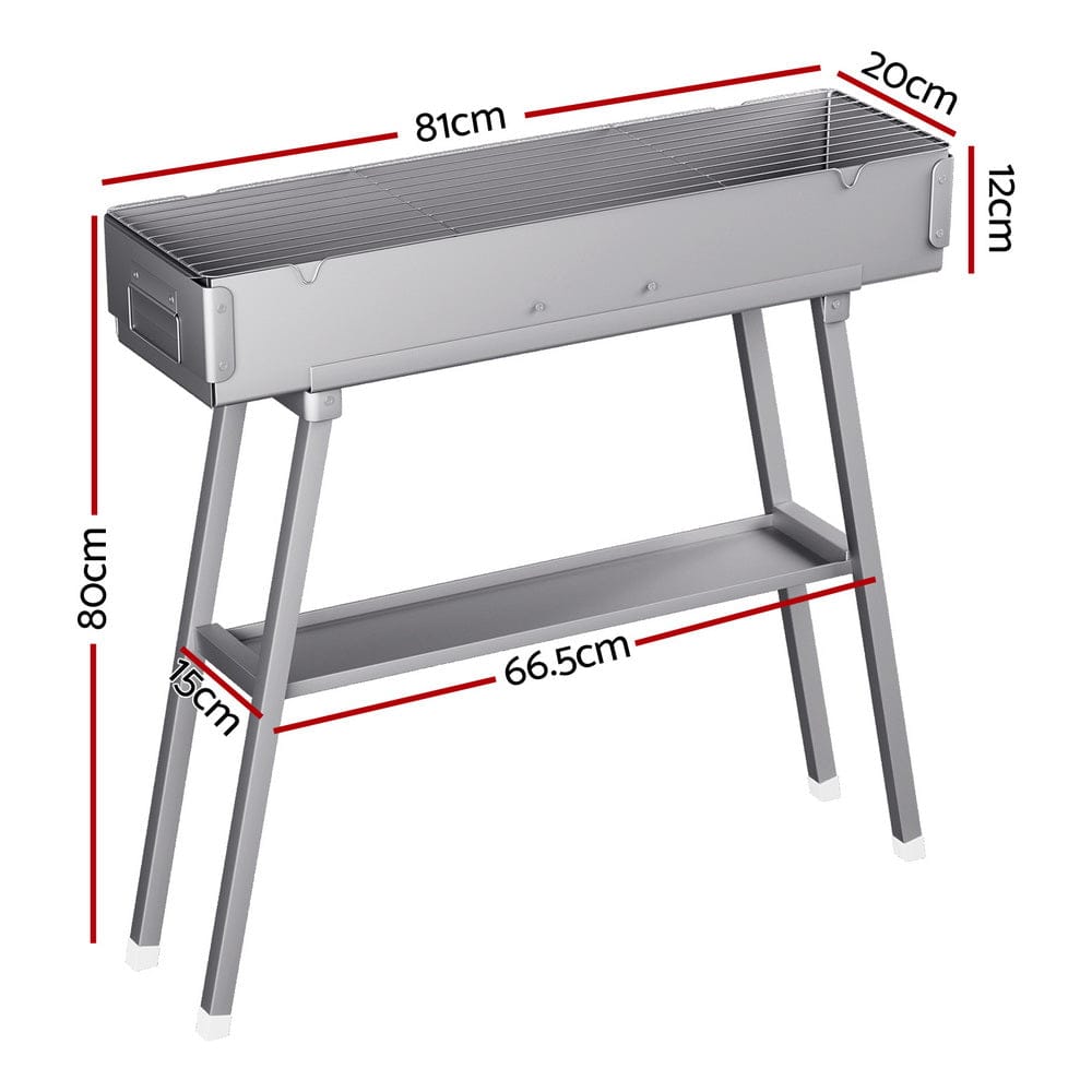 Grillz BBQ Grill Charcoal Smoker Barbecue Portable - SportZone.co.nz