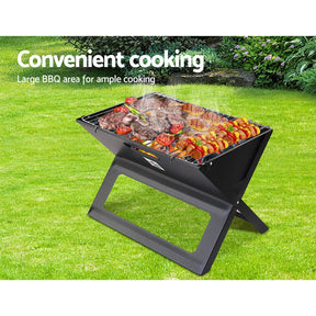 Grillz BBQ Grill Charcoal Smoker Foldable - SportZone.co.nz