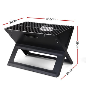 Grillz BBQ Grill Charcoal Smoker Foldable - SportZone.co.nz