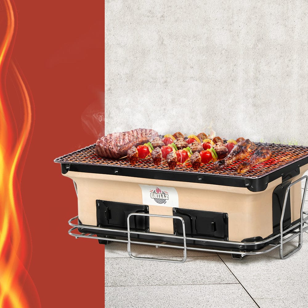 Grillz BBQ Grill Tabletop Charcoal Smoker - SportZone.co.nz