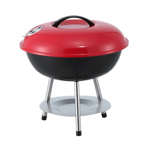 Grillz Charcoal BBQ Grill Portable with Lid for Camping Outdoor - SportZone.co.nz