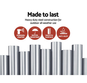 Grillz Fire Pit BBQ Grill Steel - SportZone.co.nz