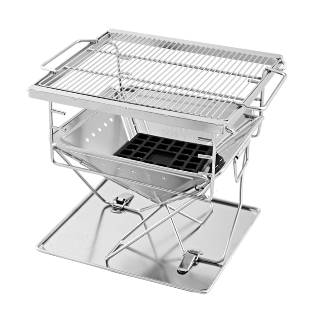 Grillz Fire Pit BBQ Grill with Carry Bag Camping - SportZone.co.nz
