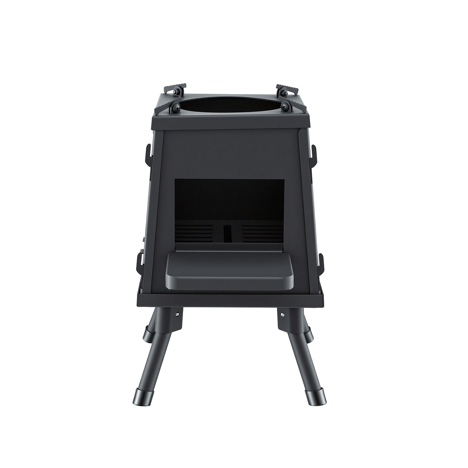 Grillz Fire Pit BBQ Portable Outdoor Fireplace Metal Camping Stove for Boiling Water, BBQ, Picnics - SportZone.co.nz