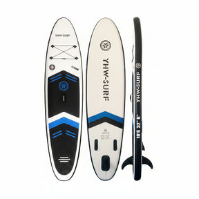 Inflatable vertical paddle set for water sports and surfing-including air pump, paddle, rope, backpack, fin box and maintenance tools. - SportZone.co.nz