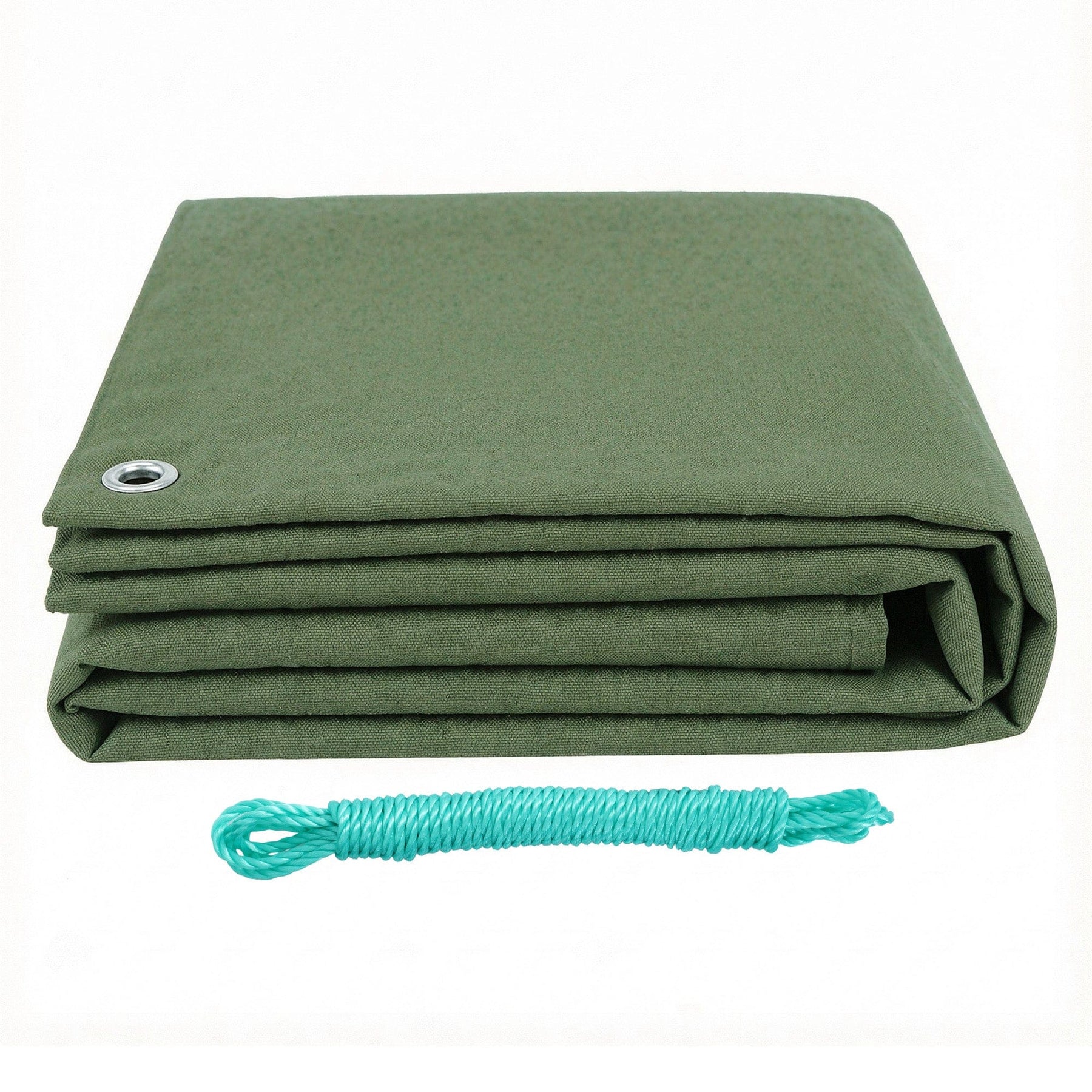 Instahut 4x6m Tarp Tarpaulin 600GSM Camping Canvas Heavy Duty Water Resistant - SportZone.co.nz