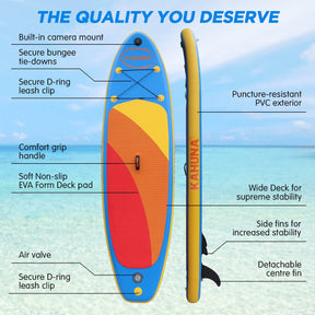 Kahuna Hana Inflatable Stand Up Paddle Board 10FT w/ iSUP Accessories - SportZone.co.nz