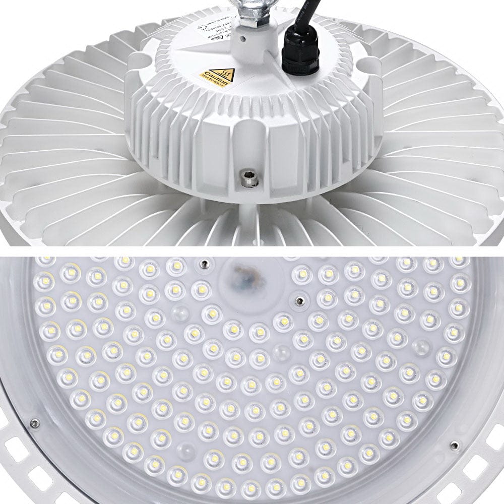 Leier LED High Bay Lights 150W UFO Industrial Shed Warehouse Factory Lamp White - SportZone.co.nz
