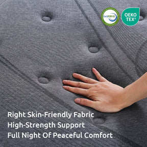 Levitex Single Mattress 33 cm 7 - Zone Pocket Spring 8.0 Extra Firm with Dual - Row Edge Support & Breathable Knit Cover - SportZone.co.nz