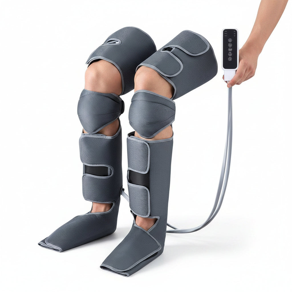 Livemor Foot Massager Leg Knee Massager with Air Compression 3 Massage Modes Heating - SportZone.co.nz