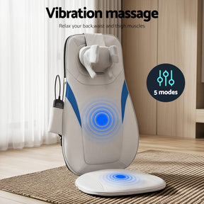 Livemor Full Back Massage Cushion 3D Kneading Heating Massage Seats - SportZone.co.nz