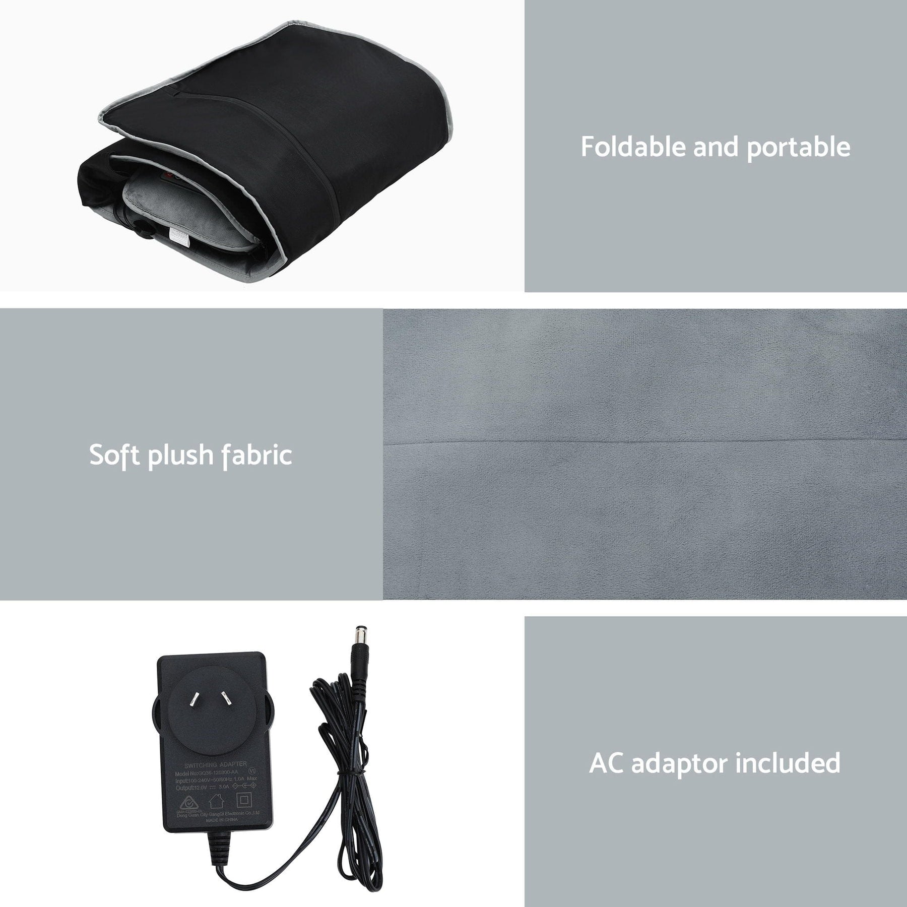 Livemor Massage Mat 10 - nodes Vibration Heating Massage Cushion - SportZone.co.nz