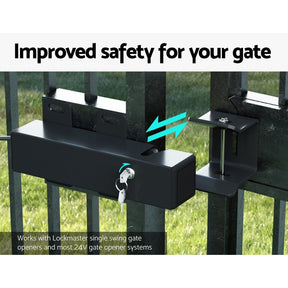 Lockmaster Automatic Electric Gate Lock for DC 24V Swing Gate Opener Gate Lock - SportZone.co.nz