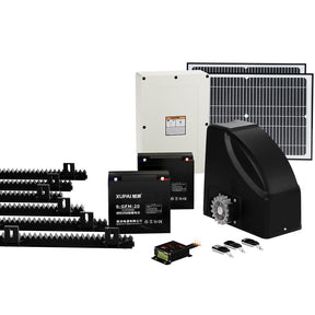 LockMaster Automatic Sliding Gate Opener Kit 40W Solar 6M 600KG - SportZone.co.nz