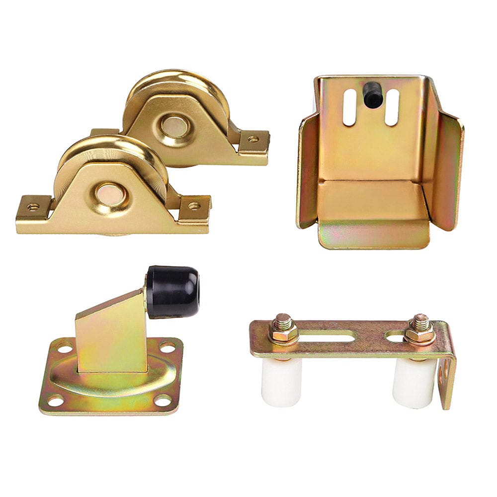 LockMaster Roller Guide Gate Opener Track Stopper Sliding Hardware Accessories Kit - SportZone.co.nz