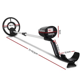 Metal Detector 180MM Deep Sensitive Waterproof Treasure Hunter Gold Digger Black - SportZone.co.nz