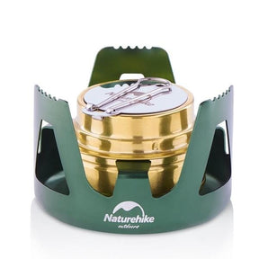 Naturhike Stainless Steel Picnic Solid Alcohol Stove: Elevate Your Camping Cuisine with Ultra - Light Precision - SportZone.co.nz