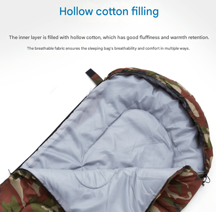 Navy - blue 0.7kg Ultra - Lightweight Compact Sleeping Bag | Portable Outdoor Camping & Travel Gear | Breathable Warm Weather Sleep System - SportZone.co.nz