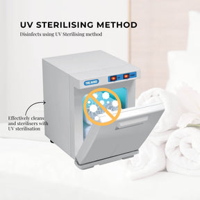 Orku 5L White Electric Hand Towel Warmer Mini UV Steriliser Cabinet Salon Heater - SportZone.co.nz