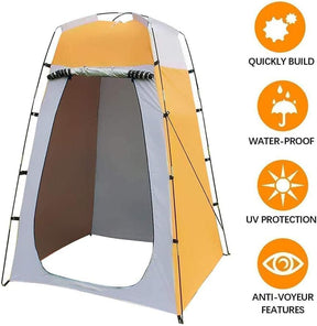 Pop - up Tent Changing Room 120x120x190 cm, Foldable Outdoor Camping Shelter with Inner Pocket, Multicolored - SportZone.co.nz