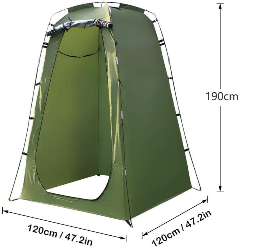 Pop - up Tent Changing Room 120x120x190 cm, Foldable Outdoor Camping Shelter with Inner Pocket, Multicolored - SportZone.co.nz