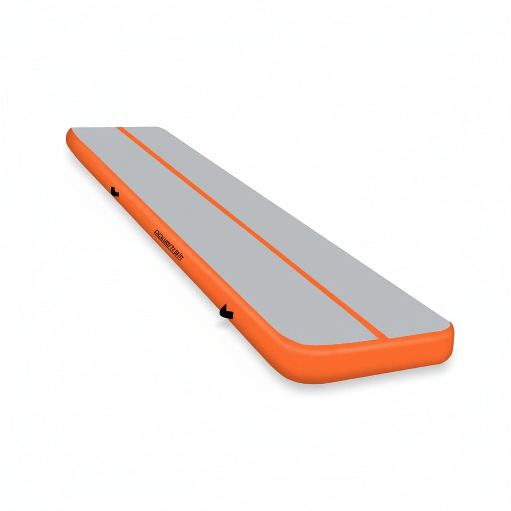 Powertrain Airtrack 20cm Thick 3m x 1m Inflatable Gymnastics Tumbling Mat Air Track - Orange - SportZone.co.nz