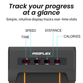 PROFLEX Walking Pad Under Desk Treadmill Foldable LCD Remote - SportZone.co.nz