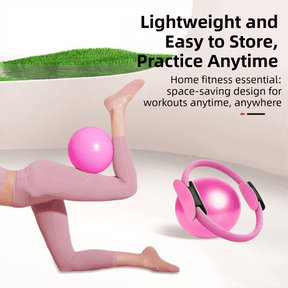 Purple Professional Pilates Ring & Yoga Ball Set - Multipurpose Home Fitness Equipment for Whole - Body Core Training & Pelvic Floor Strengthening - SportZone.co.nz