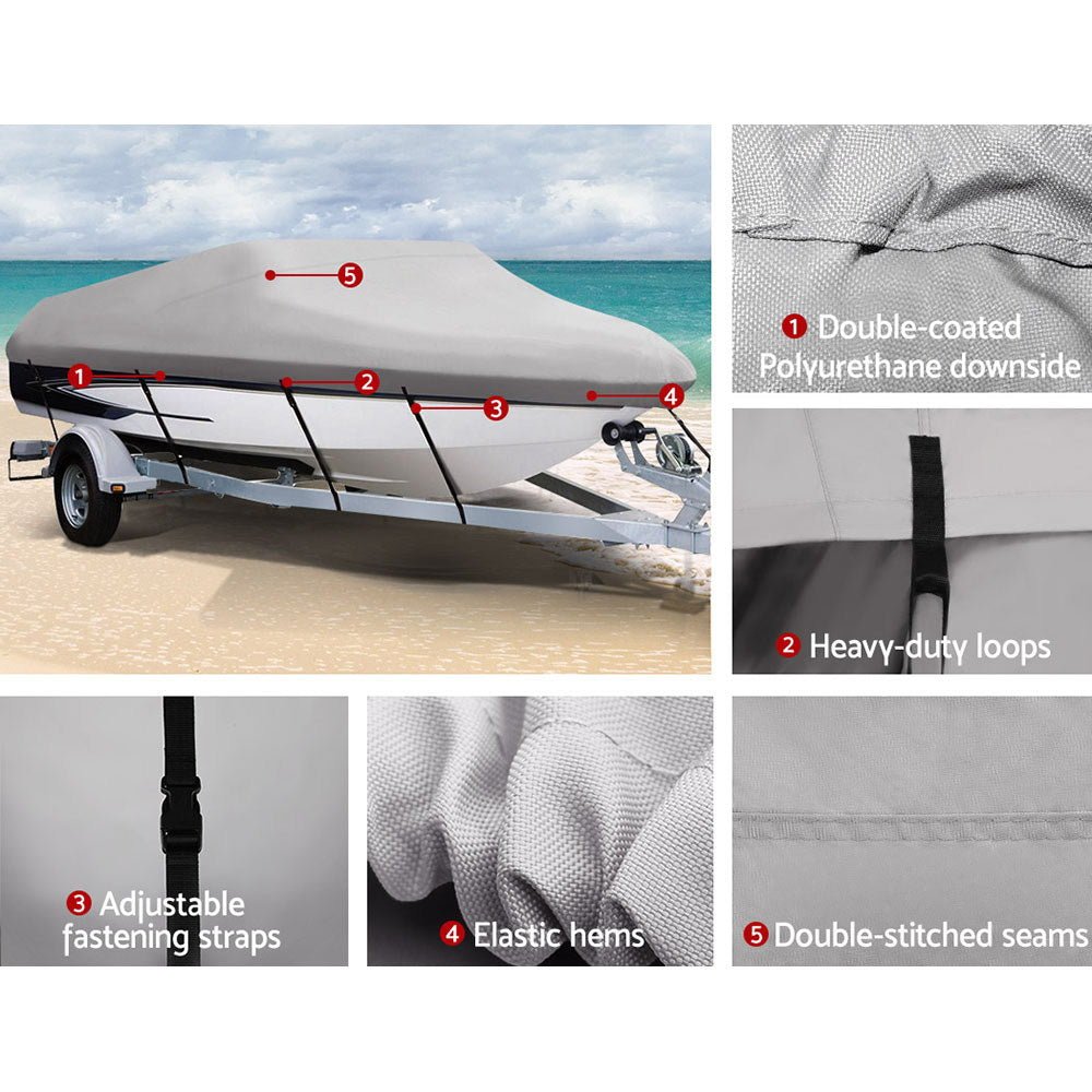 Seamanship 14 - 16ft Boat Cover Trailerable Marine Grade 600D - SportZone.co.nz