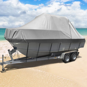 Seamanship Boat Cover 21 - 23ft Trailerable Jumbo Marine 600D Heavy Duty Grey - SportZone.co.nz