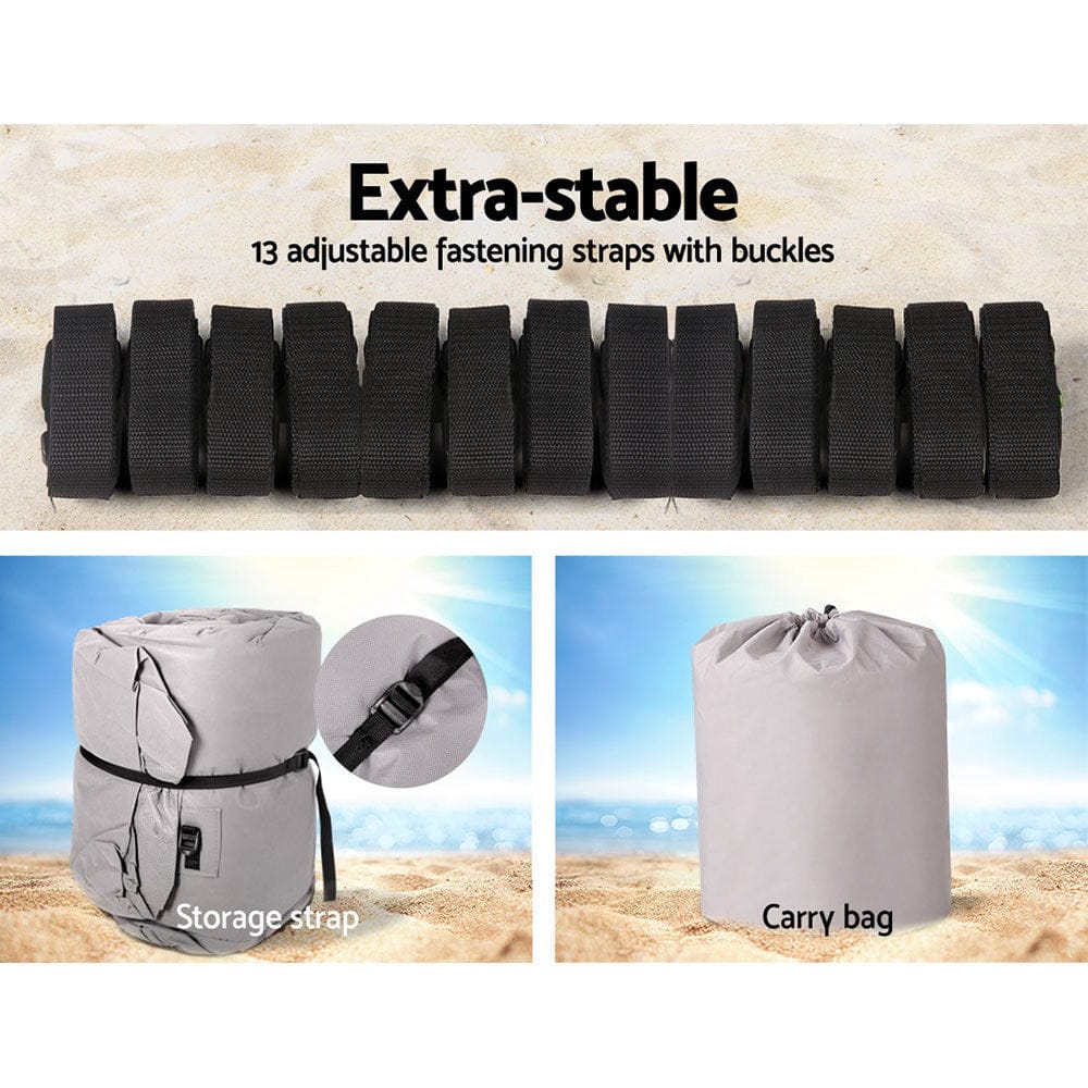 Seamanship Boat Cover 23 - 25ft Trailerable Jumbo Marine 600D Heavy Duty Grey - SportZone.co.nz