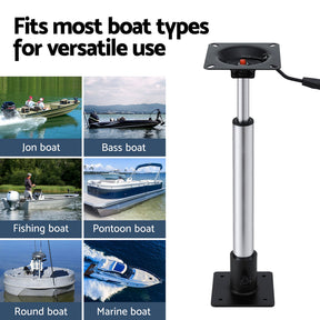 Seamanship Boat Seat Pedestal 55–75cm Adjustable Gas Lift 360 Degrees Swivel 2 Pack - SportZone.co.nz