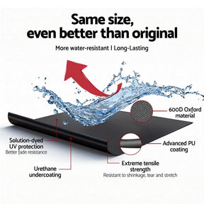 Seamanship Full Outboard Boat Motor Engine Cover Dust Rain Protection 100hp - 150hp 600D Black - SportZone.co.nz