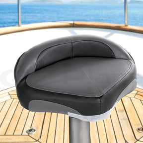 Seamanship Stand Up Lean Boat Seats Casting Fishing Seat Swivel 8cm Padding Grey - SportZone.co.nz