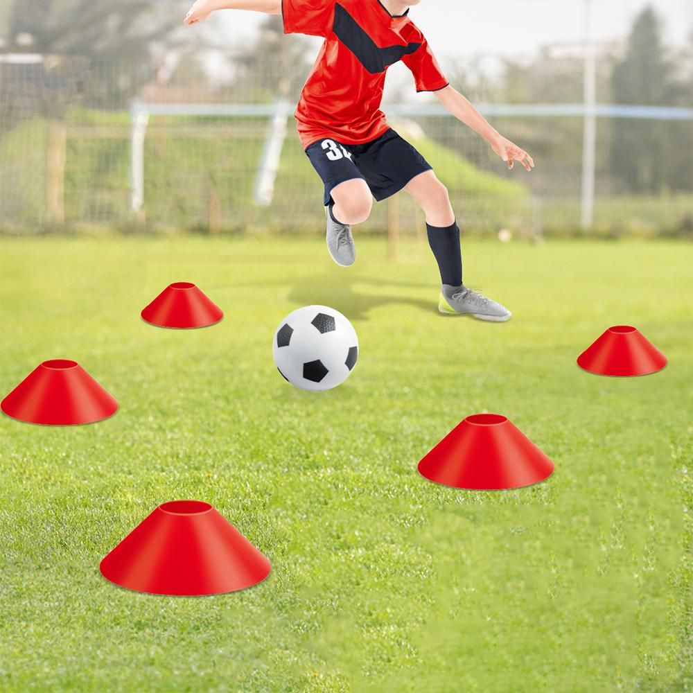 Soccer Goals for Backyard Set Outdoor Sports Games - Red Goal Frame with Black Net - SportZone.co.nz