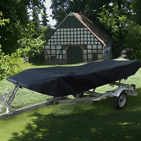 Square Boat 17-20FT (625cm × 360cm):Boat Cover Trailerable Marine Grade 210D grey - SportZone.co.nz