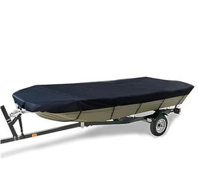 Square Boat Cover, 21-24FT (750cm x 360cm), Trailerable, Marine Grade 210D grey - SportZone.co.nz